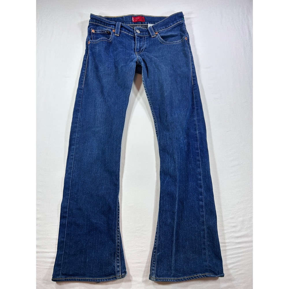 Levis Type 1 Tough Boot Jeans Womens 10M Blue Denim Low Rise Bootcut Distressed